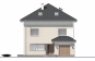 Двухэтажный дом с мансардой, подвалом, гаражом, террасой и балконом Rg5057z (Зеркальная версия) Фасад1