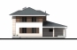 Двухэтажный дом с гаражом на 2 машины, террасой и балконом Rg5064z (Зеркальная версия) Фасад3