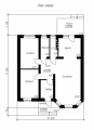 Одноэтажный дом с эркером и террасой Rg5065z (Зеркальная версия) План2