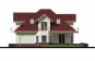 Дом с мансардой, гаражом, террасой и балконами Rg5076z (Зеркальная версия) Фасад2