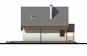 Дом с мансардой, навесом для авто и террасой Rg5077z (Зеркальная версия) Фасад4