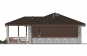Одноэтажный дом с подвалом и террасой Rg5083z (Зеркальная версия) Фасад2