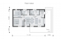 Одноэтажный дом с террасой Rg5103z (Зеркальная версия) План2