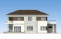 Двухэтажный дом с подвалом, гаражом, террасой и балконами Rg5107z (Зеркальная версия) Фасад4