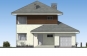 Двухэтажный дом с подвалом, гаражом, террасой и балконом Rg5129z (Зеркальная версия) Фасад1