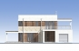 Проект двухэтажного жилого дома с гаражом и террасами Rg5136 Фасад1
