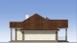 Проект одноэтажного жилого дома с террасой и гаражом Rg5137z (Зеркальная версия) Фасад2