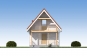 Одноэтажный дом с подвалом, мансардой, крыльцом и балконом Rg5140z (Зеркальная версия) Фасад1