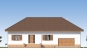 Одноэтажный дом с террасой и гаражом Rg5144z (Зеркальная версия) Фасад1