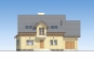 Одноэтажный дом с подвалом, мансардой, гаражом, террасой и балконами Rg5145z (Зеркальная версия) Фасад1