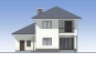 Проект двухэтажного жилого дома с гаражом и террасой Rg5158z (Зеркальная версия) Фасад3