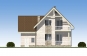 Одноэтажный дом с мансардой, террасой, балконом и гаражом Rg5160z (Зеркальная версия) Фасад3