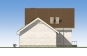 Одноэтажный дом с мансардой, террасой, балконом и гаражом Rg5160z (Зеркальная версия) Фасад4