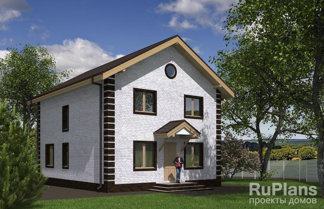 Проект двухэтажного жилого дома Rg5165 - Вид1