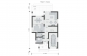 Одноэтажный дом с мансардой, гаражом, террасой и балконами Rg5167z (Зеркальная версия) План2