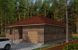 Одноэтажный дом с гаражом и террасой Rg5171z (Зеркальная версия) Вид2
