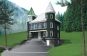 Проект трехэтажного жилого дома с чердаком, лоджией и террасами Rg5182z (Зеркальная версия) Вид2