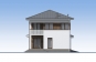 Проект двухэтажного жилого дома с гаражом и террасами Rg5184 Фасад4