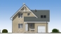 Одноэтажный дом с мансардой, террасой, балконом и гаражом Rg5214z (Зеркальная версия) Фасад1