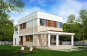 Проект двухэтажного жилого дома с гаражом и террасами Rg5216z (Зеркальная версия) Вид4
