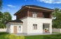 Двухэтажный дом с гаражом и балконом Rg5276z (Зеркальная версия) Вид3