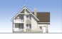 Одноэтажный дом с мансардой, террасой, балконом и гаражом Rg5283z (Зеркальная версия) Фасад3