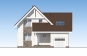 Одноэтажный дом с мансардой, гаражом, верандой и лоджией Rg5305z (Зеркальная версия) Фасад1