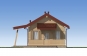 Проект одноэтажного дома с террасой Rg5331z (Зеркальная версия) Фасад1