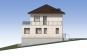 Двухэтажный дом с подвалом и террасой Rg5344z (Зеркальная версия) Фасад2