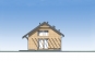 Одноэтажный дом с террасой Rg5349z (Зеркальная версия) Фасад4