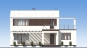 Проект двухэтажного дома с террасами Rg5370z (Зеркальная версия) Фасад1