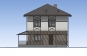 Проект двухэтажного жилого дома с террасами Rg5377z (Зеркальная версия) Фасад1
