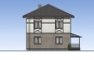 Проект двухэтажного жилого дома с террасами Rg5377 Фасад3