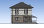 Проект двухэтажного жилого дома с террасами Rg5377z (Зеркальная версия) Фасад4