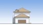 Проект индивидуального двухэтажного жилого дома с гаражом и террасой Rg5393 Фасад2