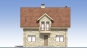 Одноэтажный дом с мансардой и  террасой Rg5403 Фасад1