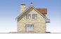Одноэтажный дом с мансардой и  террасой Rg5403z (Зеркальная версия) Фасад4