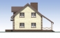 Одноэтажный жилой дом с мансардой, гаражом, террасой и балконом. Rg5420 Фасад4