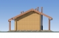 Проект одноэтажного дома с террасой Rg5438z (Зеркальная версия) Фасад2