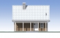 Одноэтажный жилой дом с мансардой и террасой Rg5442z (Зеркальная версия) Фасад1