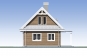 Одноэтажный жилой дом с мансардой и террасой Rg5442z (Зеркальная версия) Фасад2
