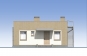 Одноэтажный жилой дом с террасой и эксплуатируемой кровлей Rg5456z (Зеркальная версия) Фасад1