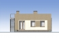 Одноэтажный жилой дом с террасой и эксплуатируемой кровлей Rg5456z (Зеркальная версия) Фасад3