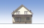 Одноэтажный дом с мансардой и террасой Rg5469 Фасад3