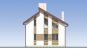 Одноэтажный жилой дом с мансардой и балконом Rg5475z (Зеркальная версия) Фасад4