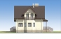 Одноэтажный дом с мансардой Rg5485z (Зеркальная версия) Фасад4