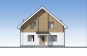 Проект одноэтажного дома с мансардой и террасой Rg5489z (Зеркальная версия) Фасад1