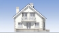 Проект одноэтажного жилого дома с мансардой, террасой и балконом Rg5505 Фасад3