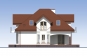 Проект одноэтажного жилого дома с мансардой, гаражом, балконами и террасой Rg5536z (Зеркальная версия) Фасад4