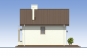 Одноэтажный жилой дом с мансардой, террасой и балконами Rg5548z (Зеркальная версия) Фасад4